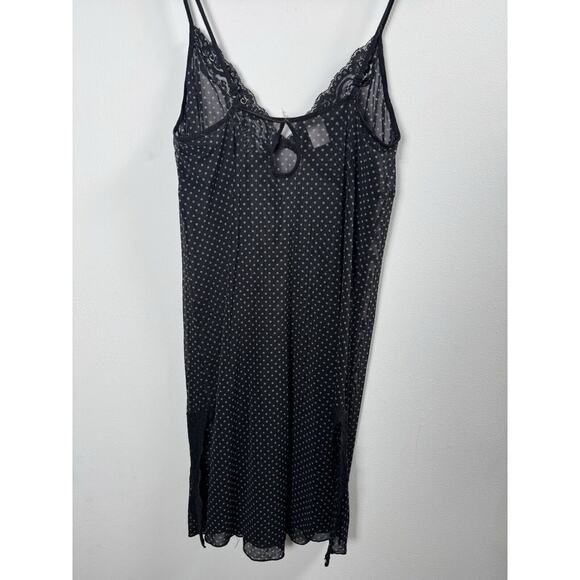 Vintage Rampage Y2K Baby Doll Dress Coquette Sheer Sexy Retro Rave Gothic Vamp L - Picture 10 of 11